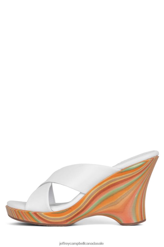 PARADIE Women White PLRNJH1186 Jeffrey Campbell Platform Sandal