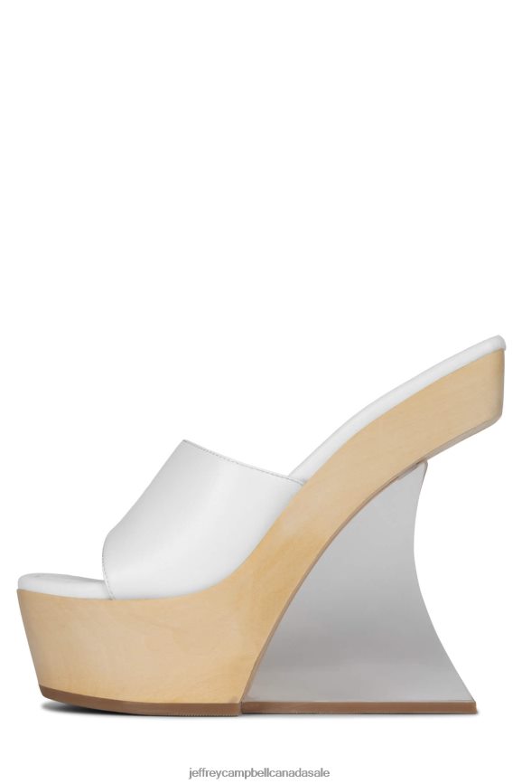 PELLUCID Women White PLRNJH1062 Jeffrey Campbell Platform Sandal
