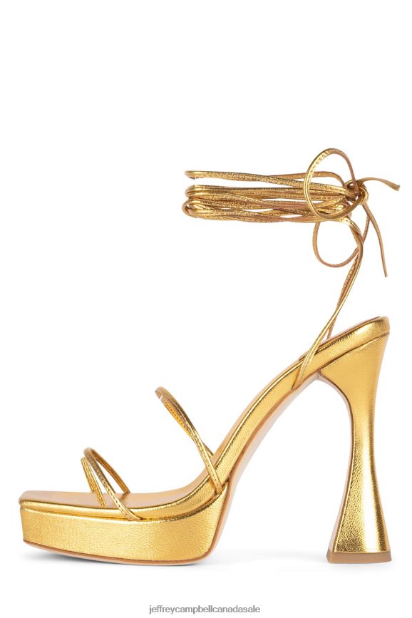 PRIMADONNA Women Gold PLRNJH1182 Jeffrey Campbell Platform Sandal
