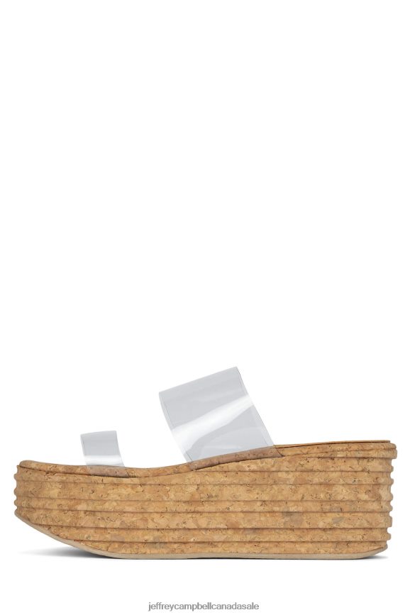 TREJOS Women Clear PLRNJH1166 Jeffrey Campbell Platform Sandal
