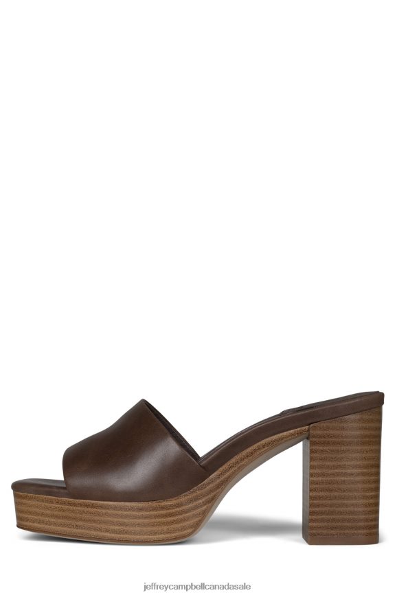 TRESOR Women Taupe Natural Stack PLRNJH1126 Jeffrey Campbell Platform Sandal