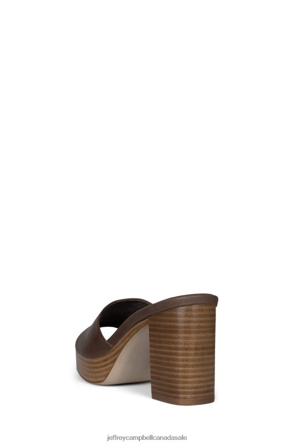 TRESOR Women Taupe Natural Stack PLRNJH1126 Jeffrey Campbell Platform Sandal