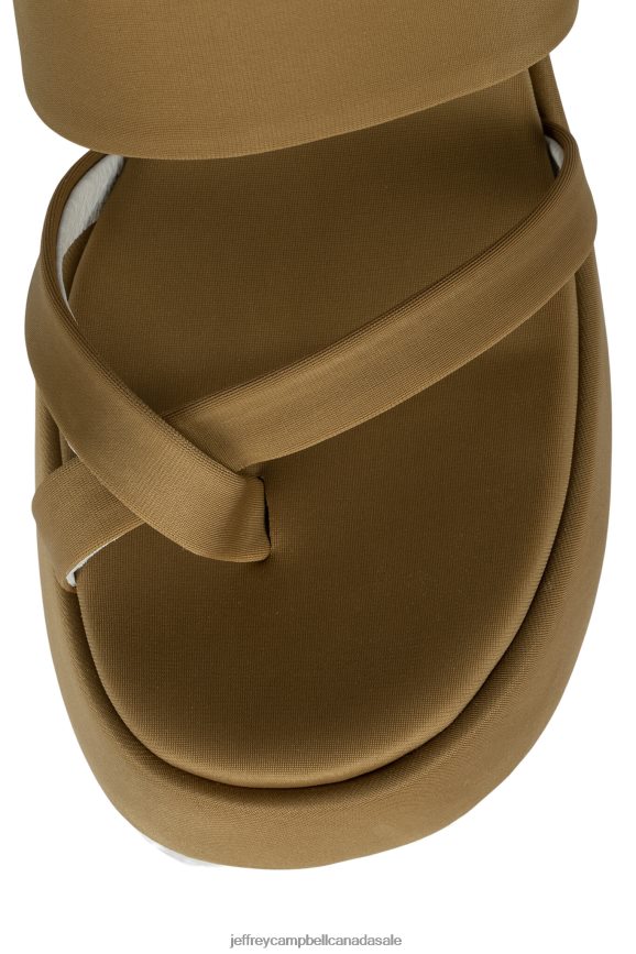 VIBE-2 Women Dusty Tan Neoprene PLRNJH1145 Jeffrey Campbell Platform Sandal