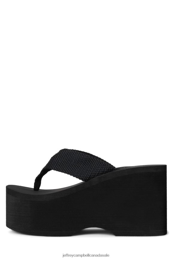 WAVIN Women Black PLRNJH151 Jeffrey Campbell Platform Sandal